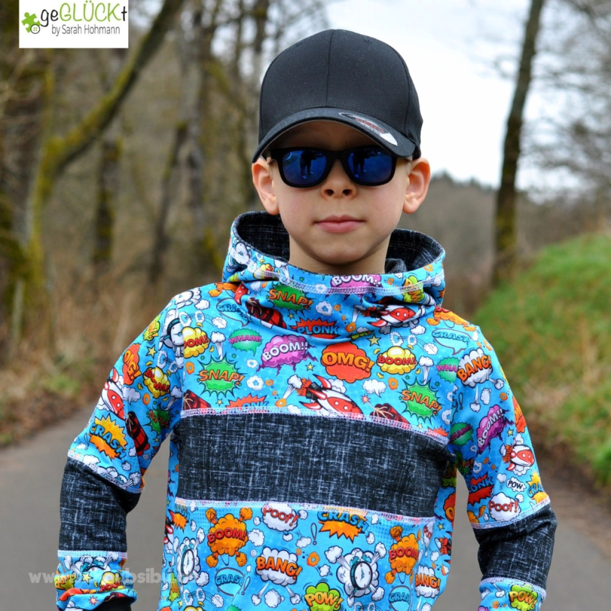 Jersey Comic blau